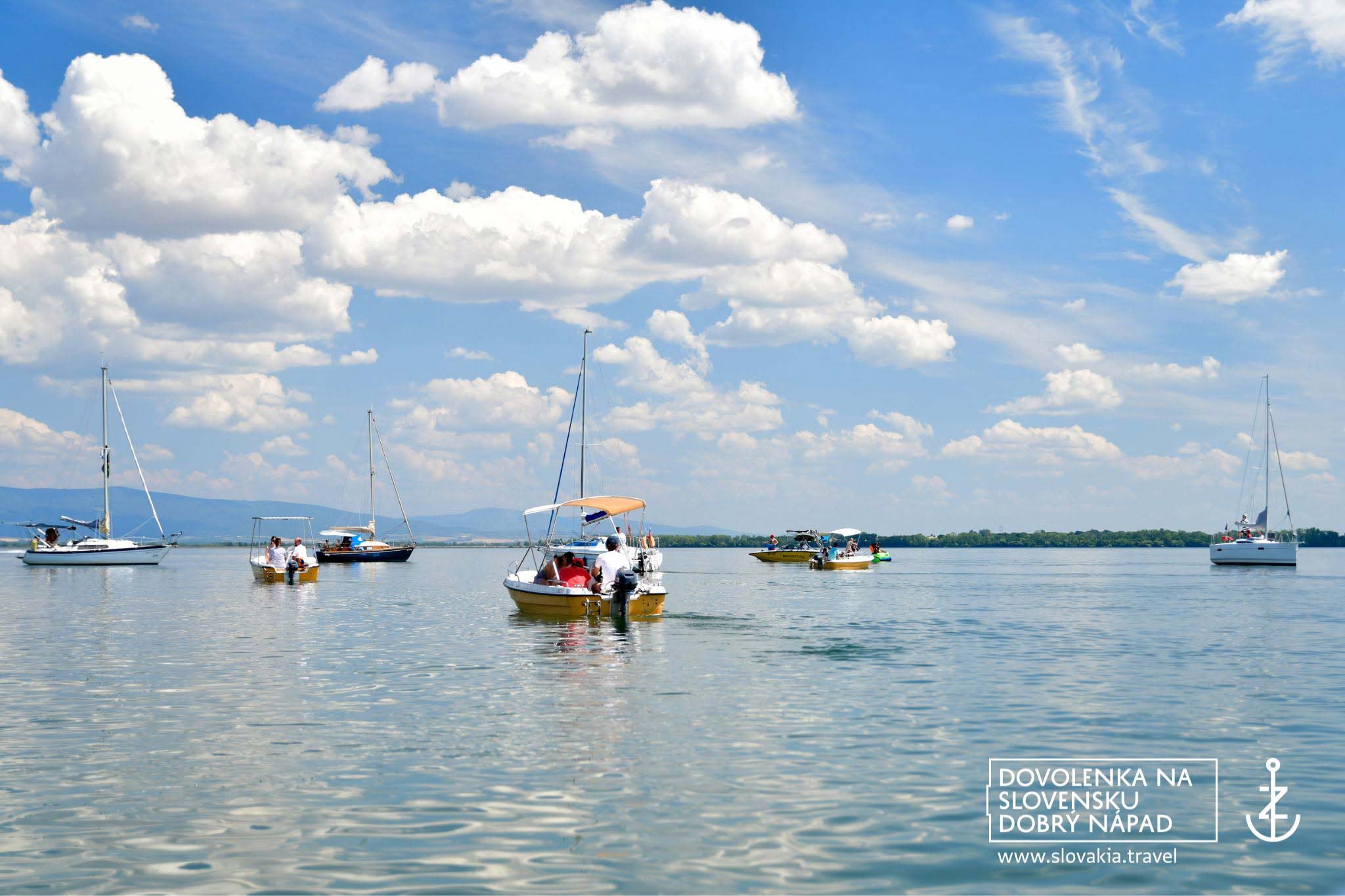 Yacht on Šírava lake