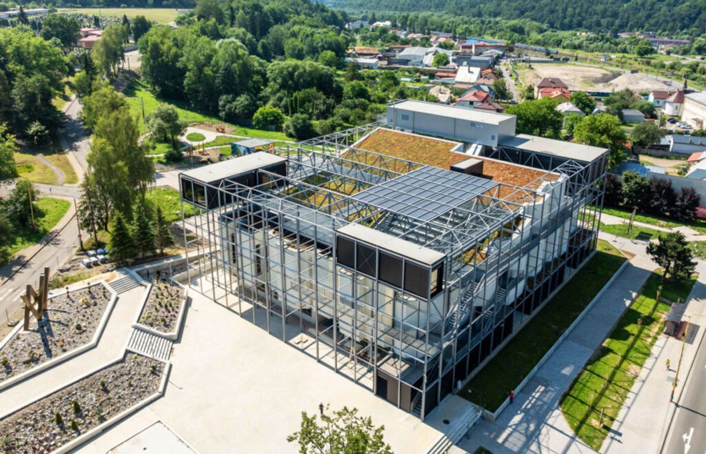 A view of the Andy Warhol museum in Medzilaborce A view of the Andy Warhol Museum of Modern Art in Medzilaborce following its extensive renovation.